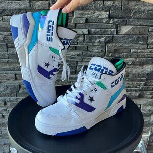 🔥 Converse CONS ERX-260 Hi Top Sneakers White/Blue/Teal/Purple – Retro Basketba
